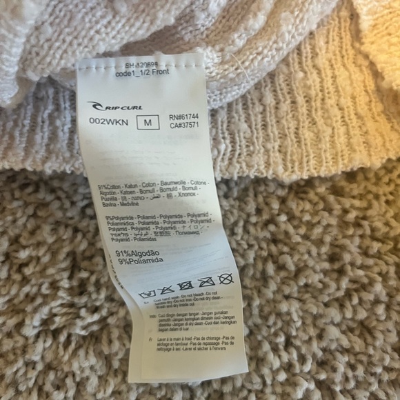 Multi-Color Rip Curl Lightweight Sweater - Picture 5 of 5